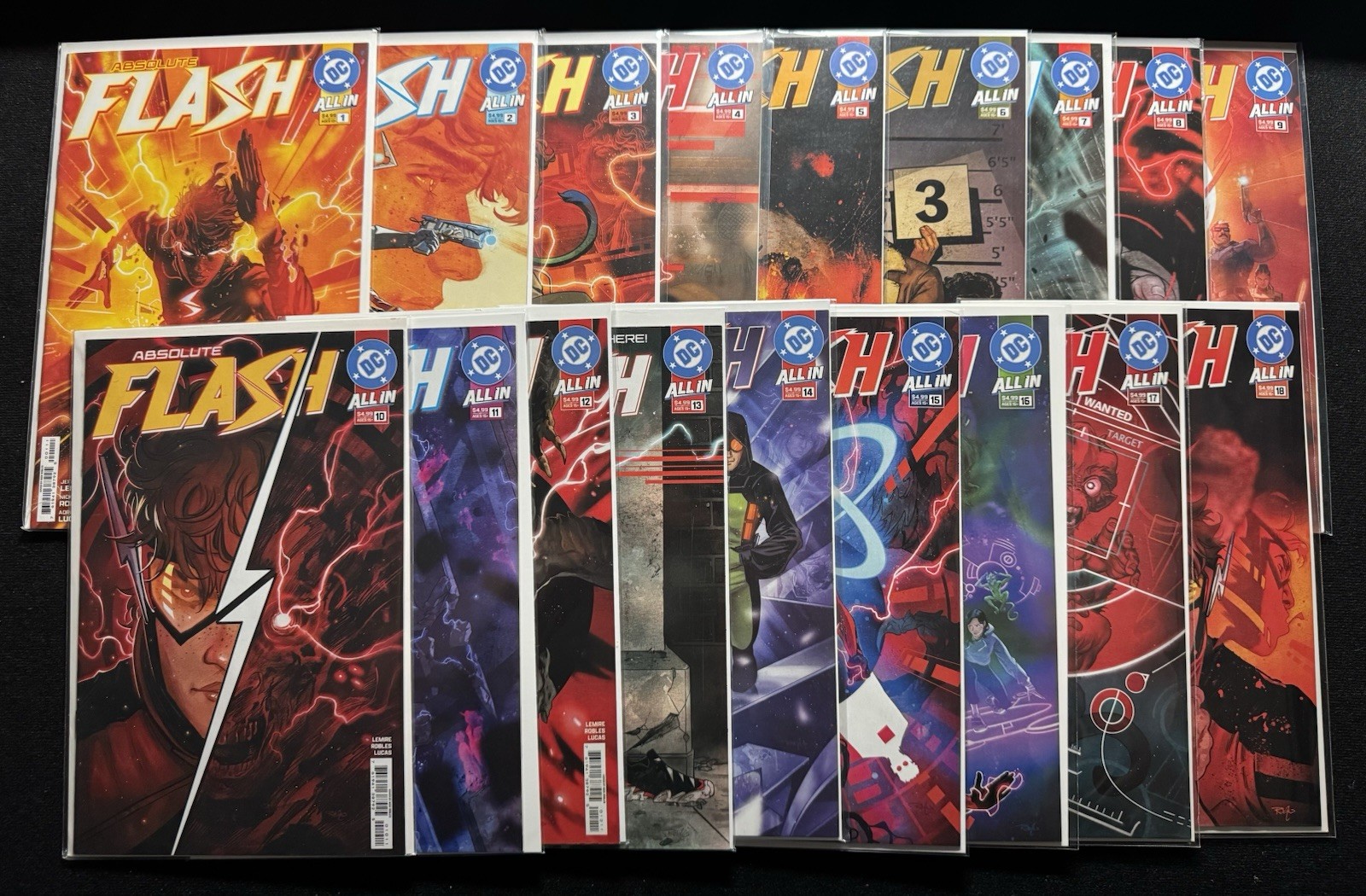 2025 Absolute Flash 1-18 Complete Full Run ALL 1st PRINT Main Cover A Set