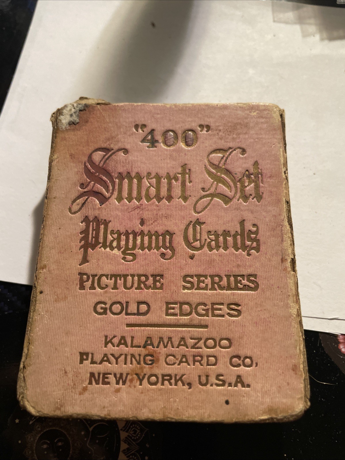 1909 Smart set playing cards picture series gold edges