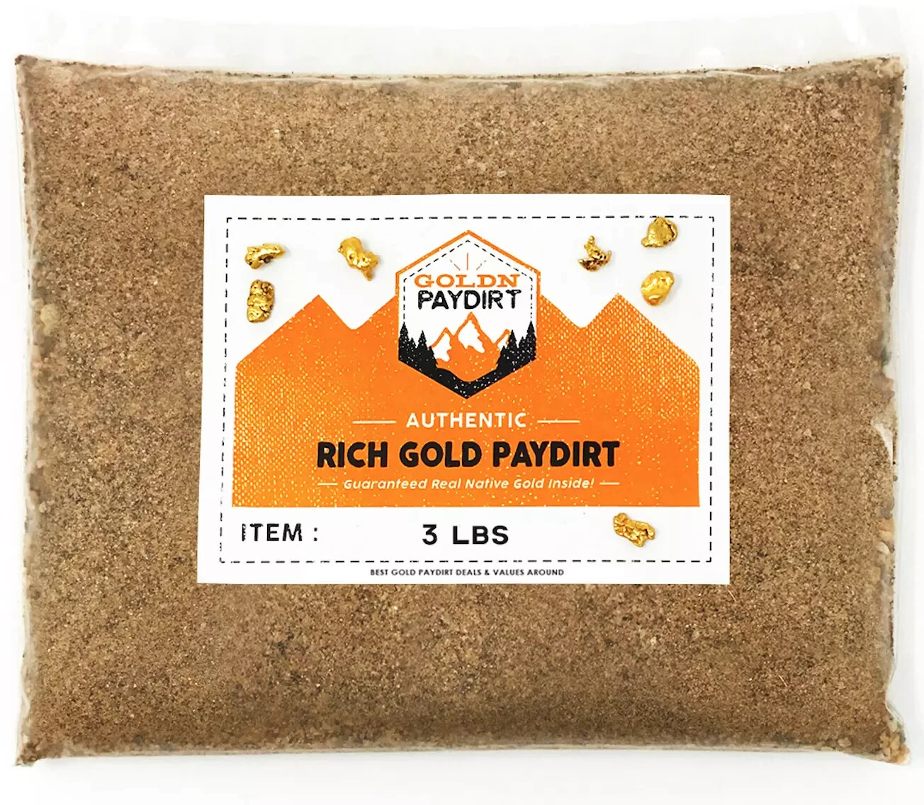 3 POUNDS Rich Unsearched Gold Paydirt - panning ADDED NUGGET - BUY 3 GET 3 FREE