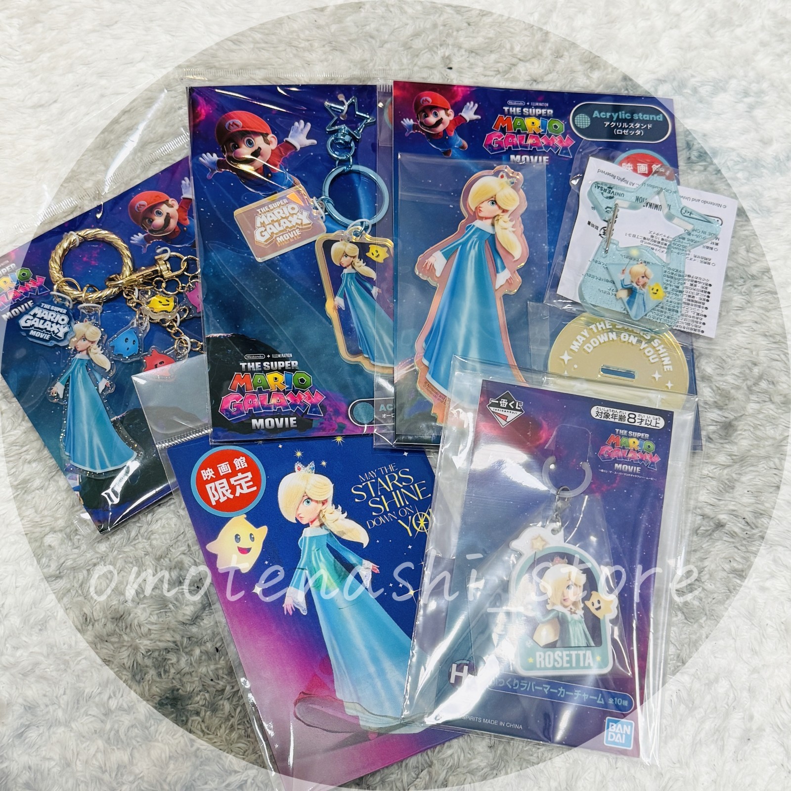 The Super Mario Galaxy Movie Acrylic Stand Charm Postcard Set of 6 Rosalina