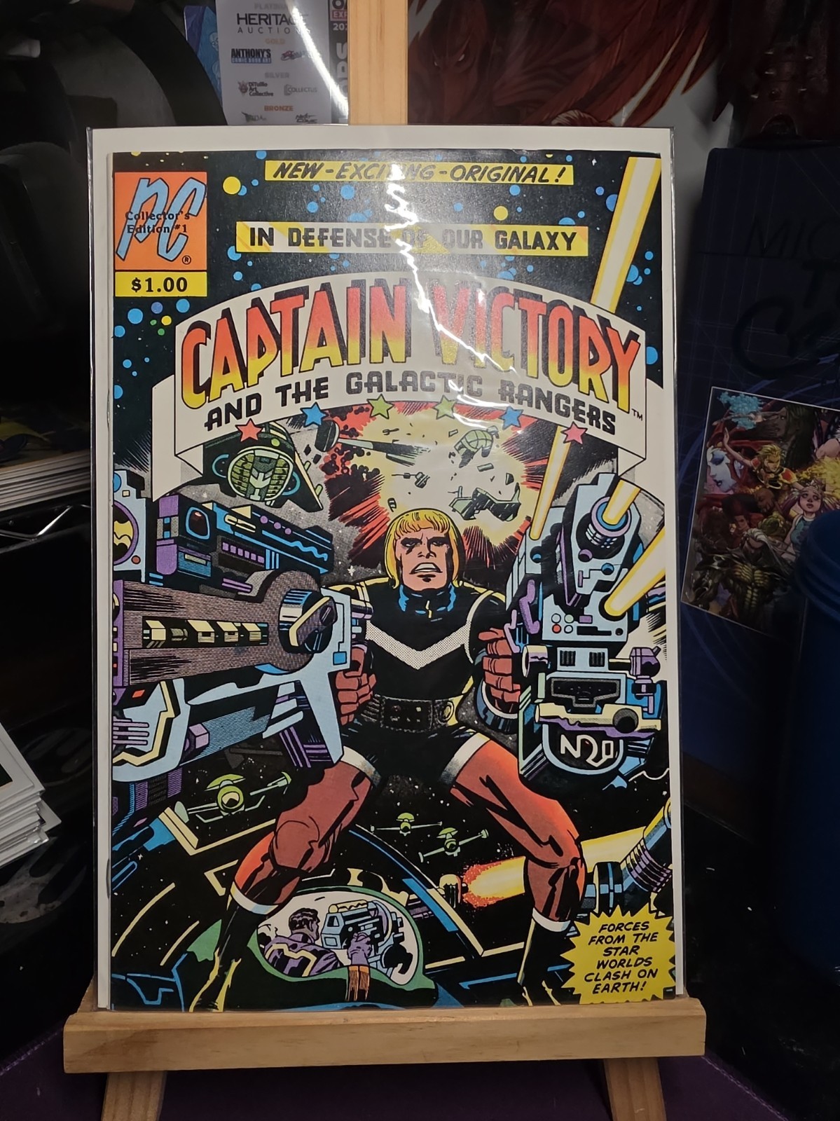 PC  CAPTAIN VICTORY AND THE GALACTIC RANGERS 1 STORY & COVER & ART JACK KIRBY . 