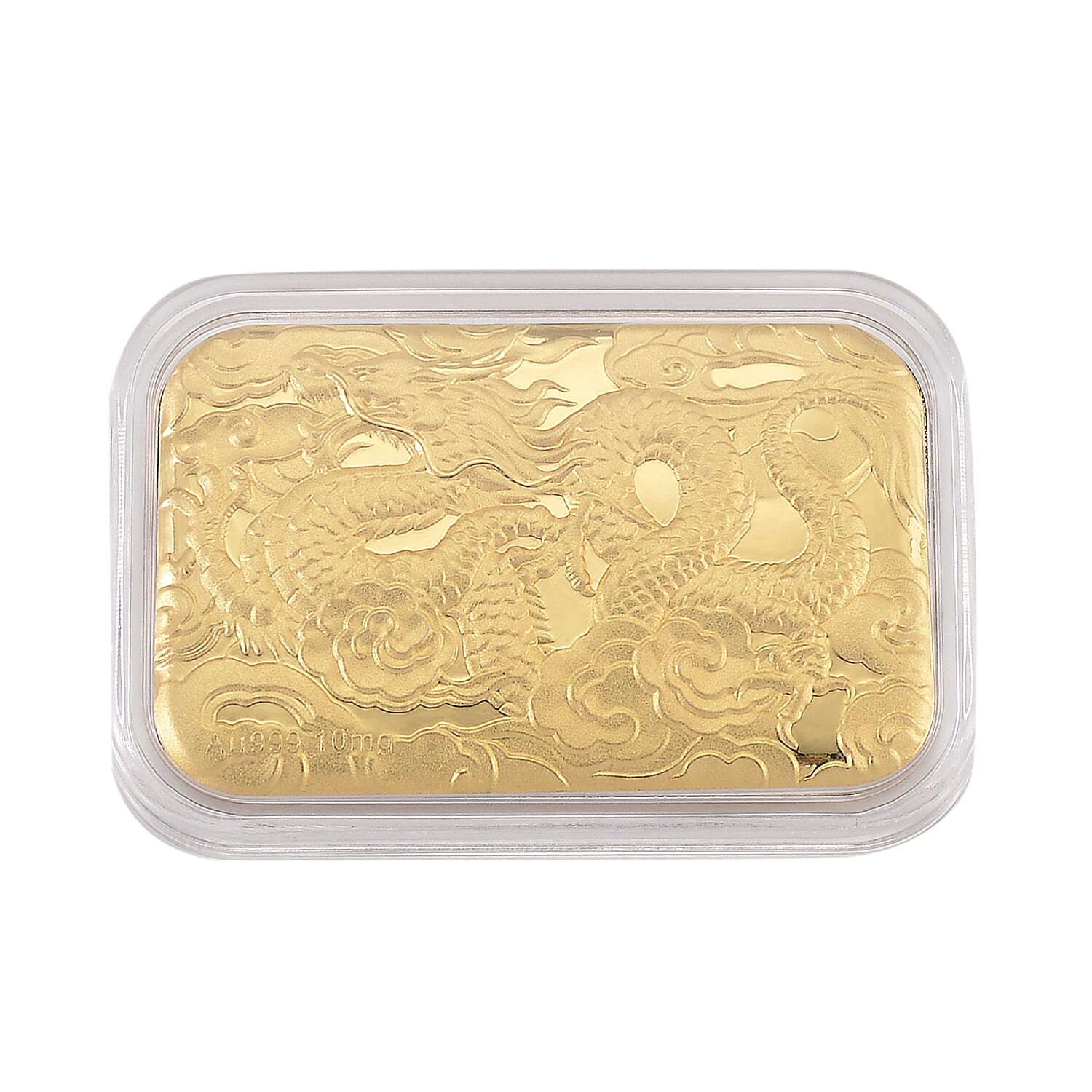 24K Golden Dragon Embossed Sheet 41x26mm 10mg