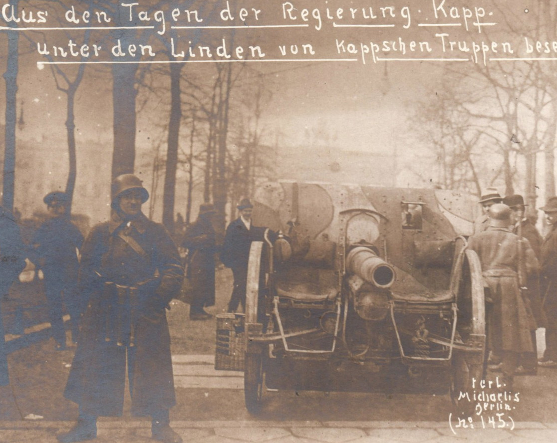 Post WWI German Freikorps Soldier KAPP PUTSCH RPPC Real Photo Postcard
