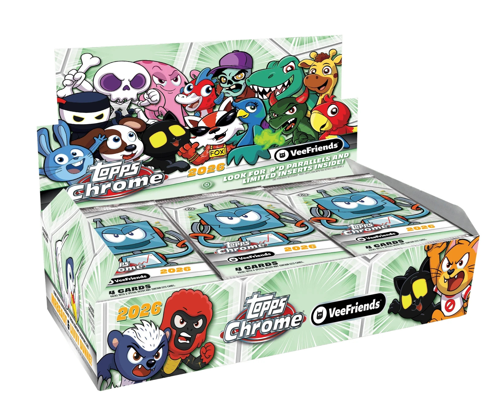 2026 TOPPS CHROME VEEFRIENDS HOBBY BOX (72 Cards) GaryVee Brand New Sealed QTY