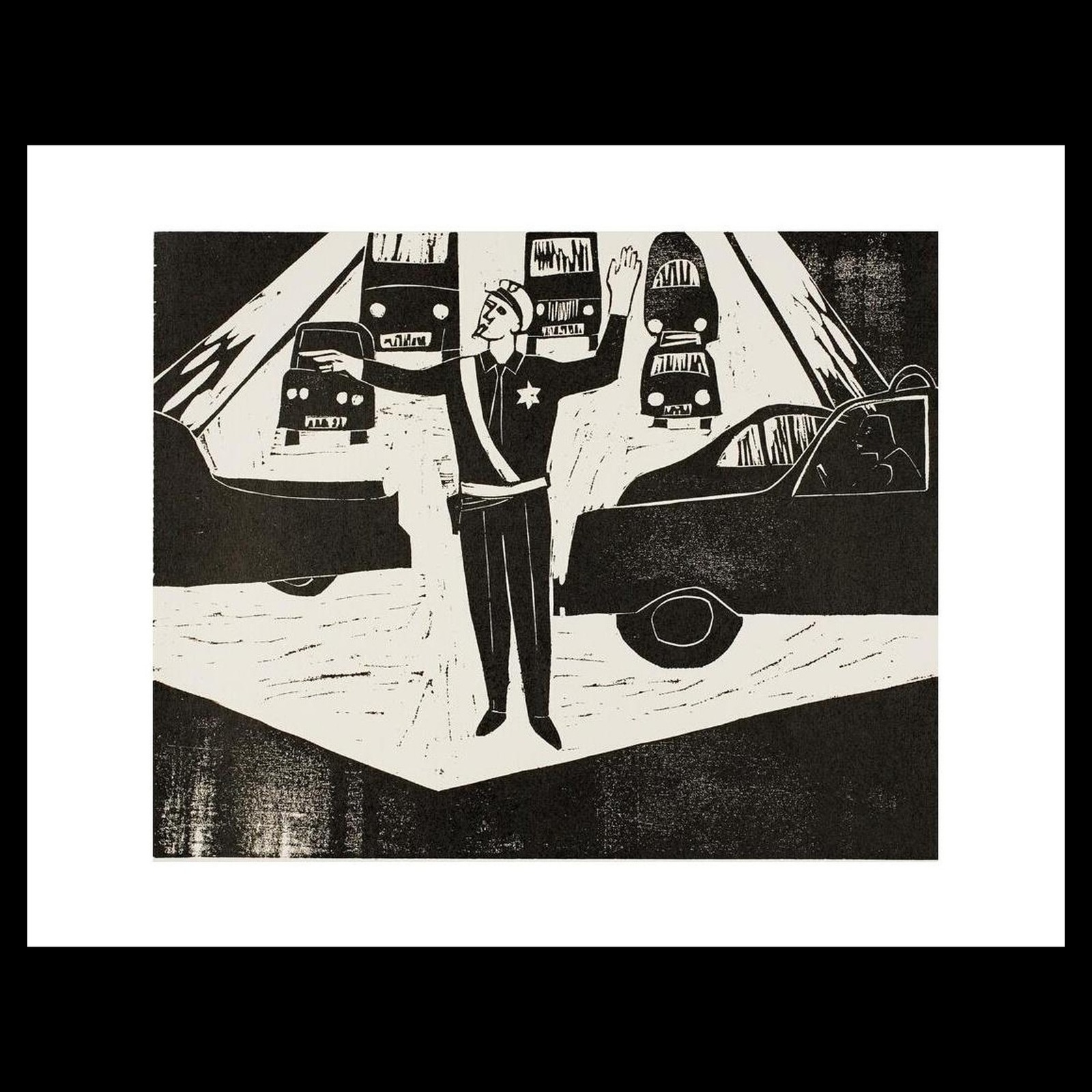 Bronislaw M. Bak - The Arm of the Law, from One-Hundred Views of Chicago (1967)