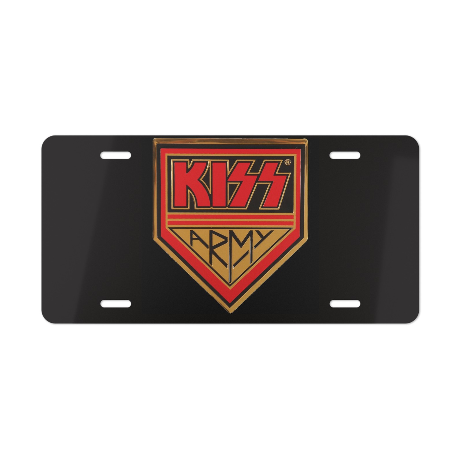 Kiss Army, Vanity Plate | Metal License Tag, Automotive Rock n Roll