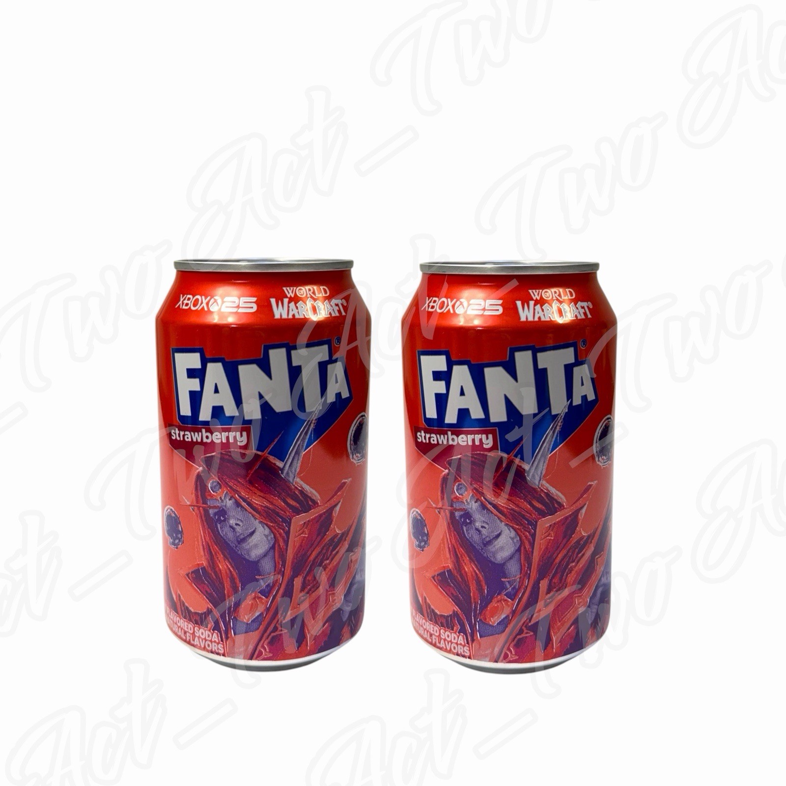 Fanta Xbox 25 (2 Full 12oz Cans) Xal\'atath World of Warcraft Strawberry NEW