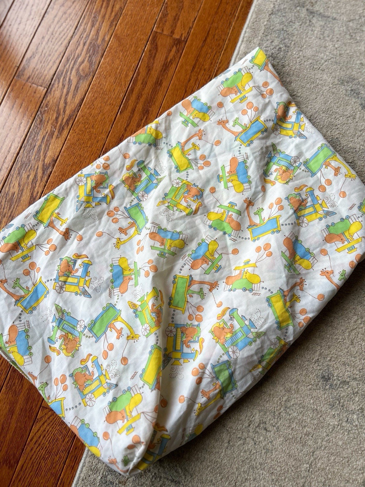 Vintage Kendall Co 1980 Upcycled Retro Sheet Nursery Fabric