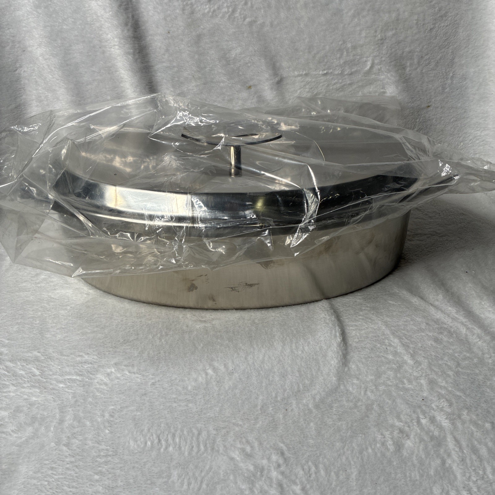 NOS Vintage SPRING Culinox Swiss 16” Fish Poacher Steamer w- Insert & Lid NEW