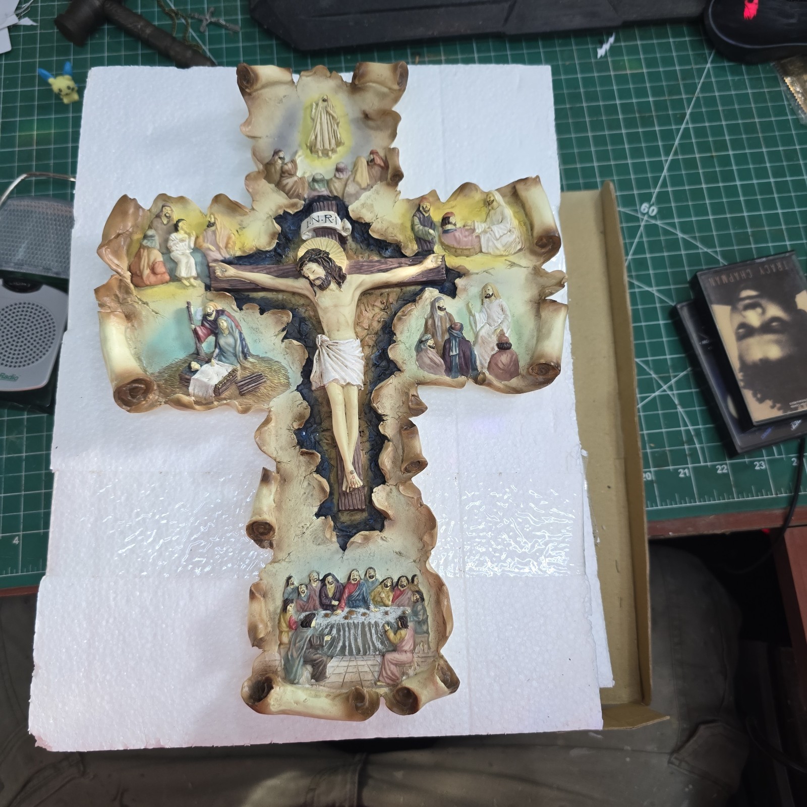 Vintage Rare Divine Inspiration Life Of Jesus Crucifix