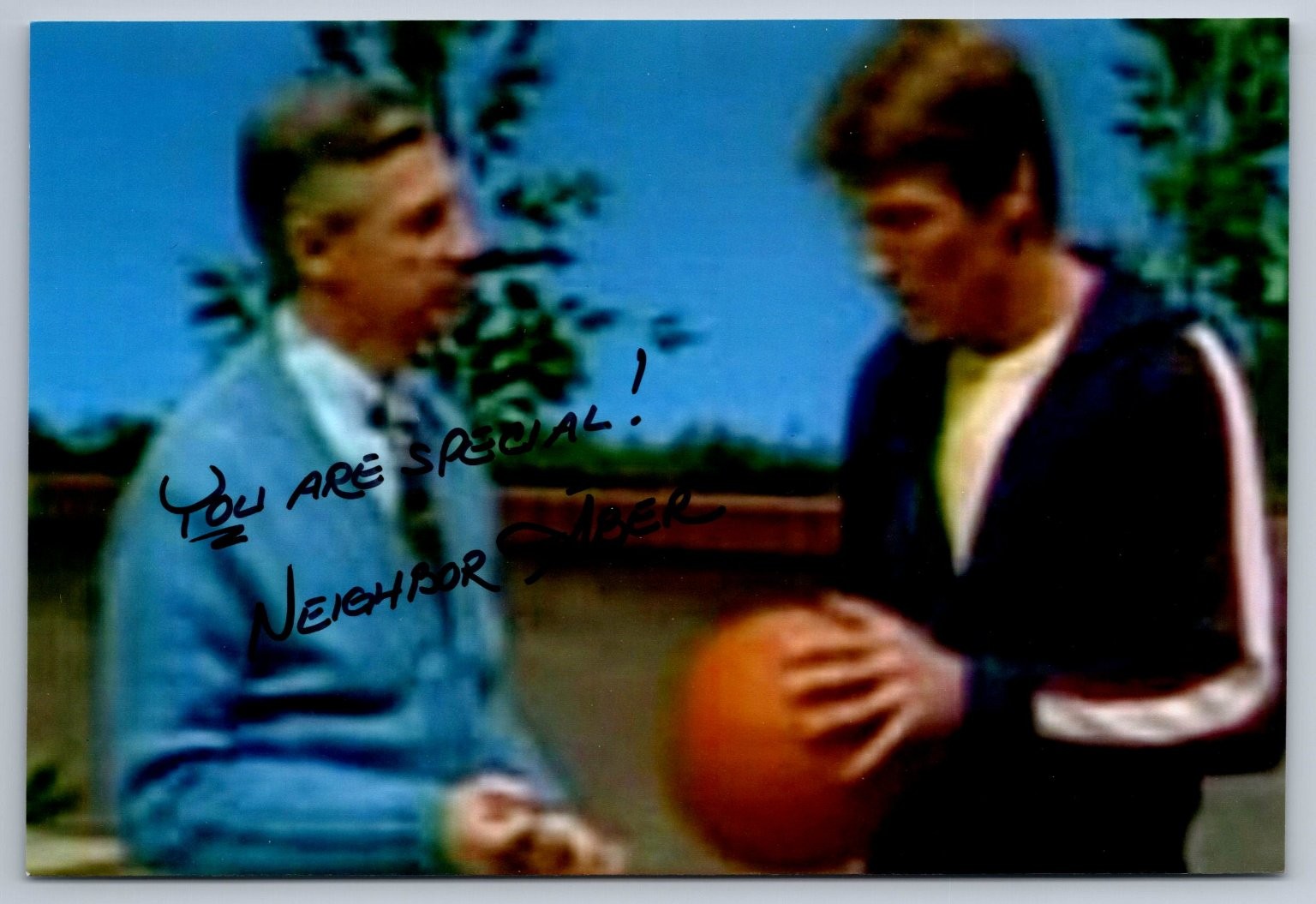 Fred Rogers Autographed Chuck Aber Photo 