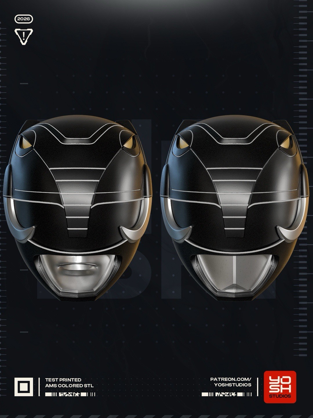 Cosplay Mighty Morphin Black Ranger Helmet | Life Size Collectible Gift