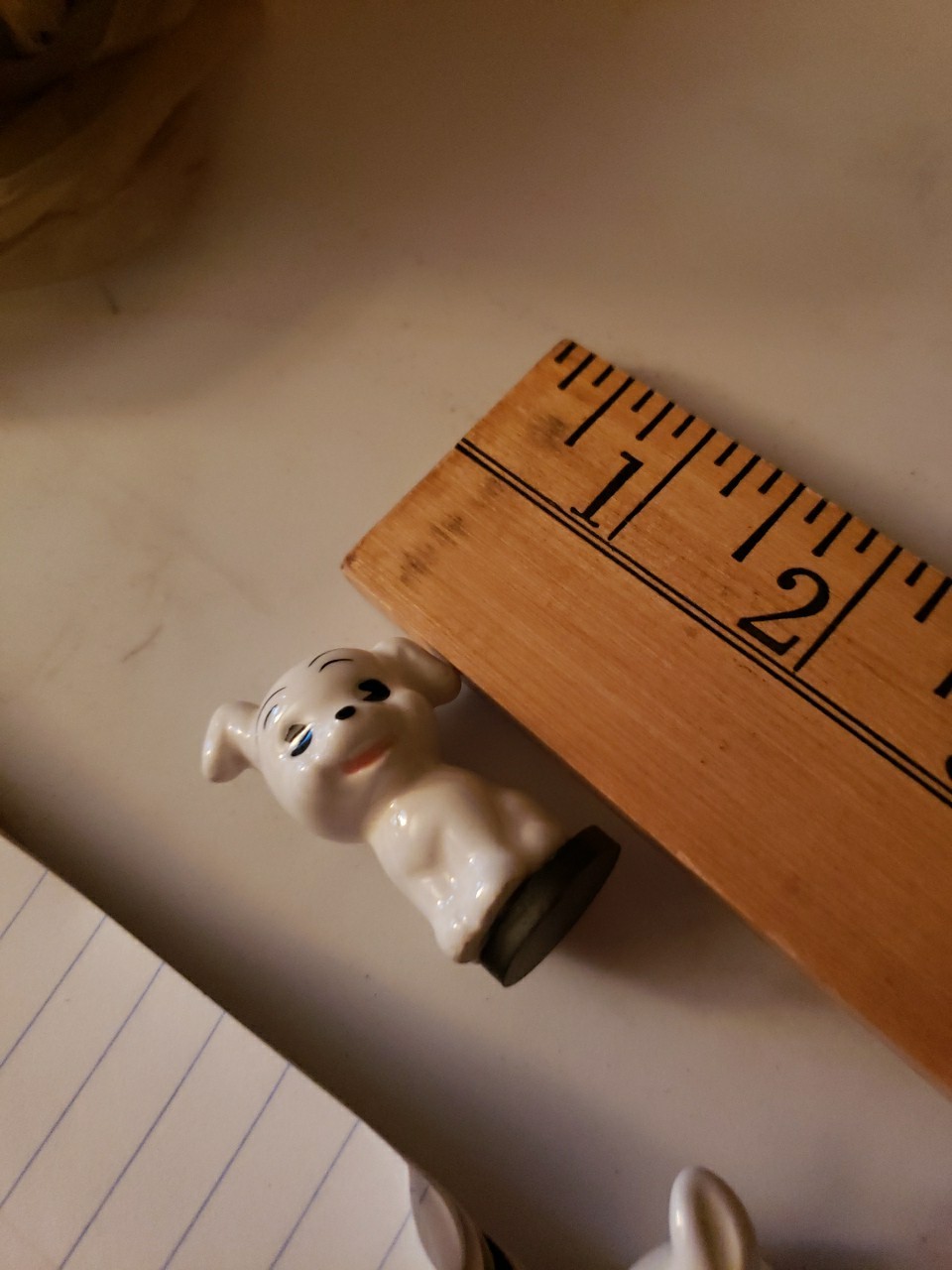 Vintage Set White Bone China Magnets