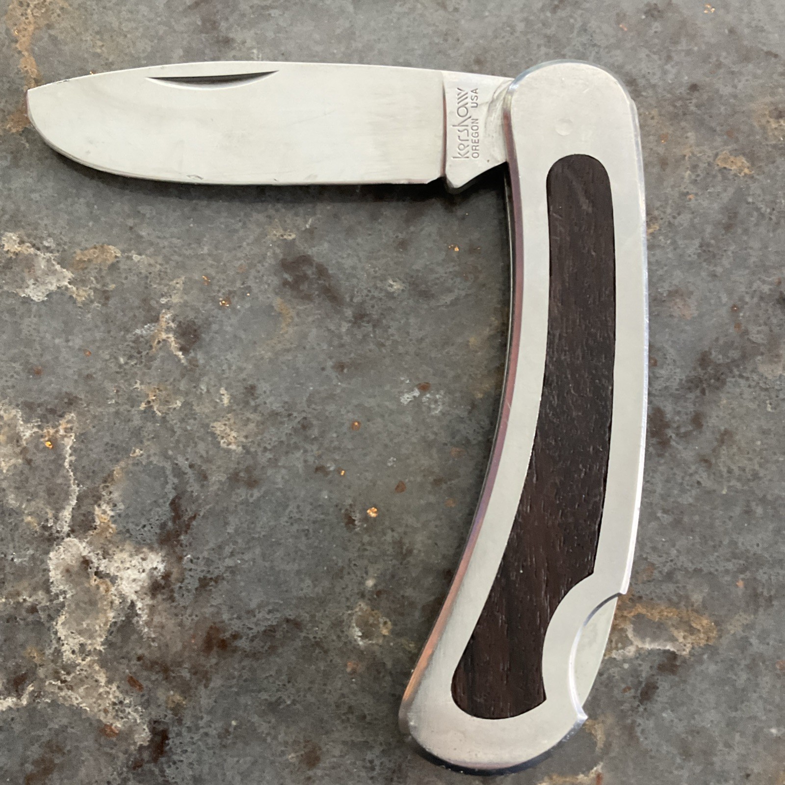 Kershaw Oregon USA 2070 Big Foot Folding Lock Back Pocket Knife by Kai Japan