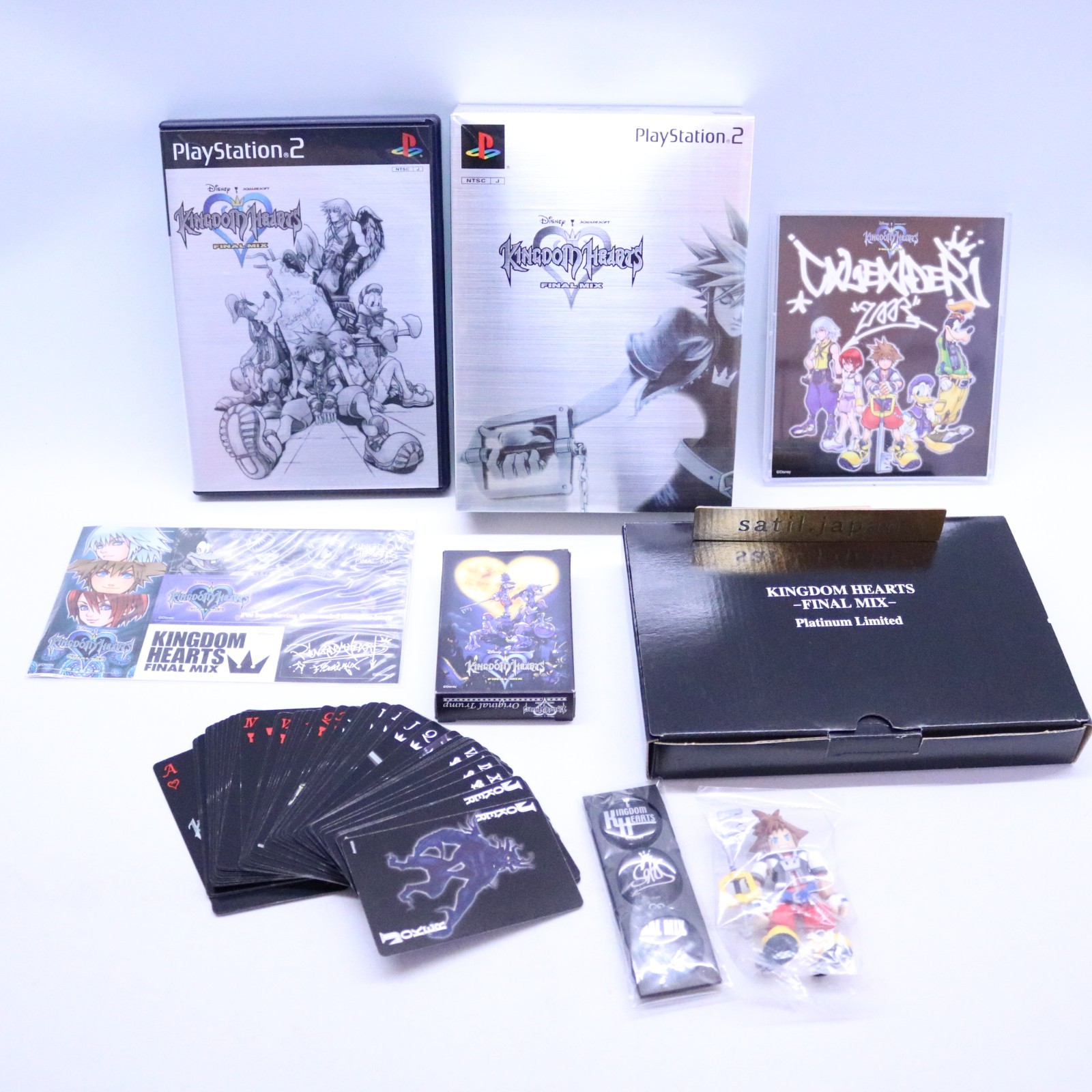 [USED] PS2 KINGDOM HEARTS Final Mix Platinum Limited Japan Ver. Complete Set