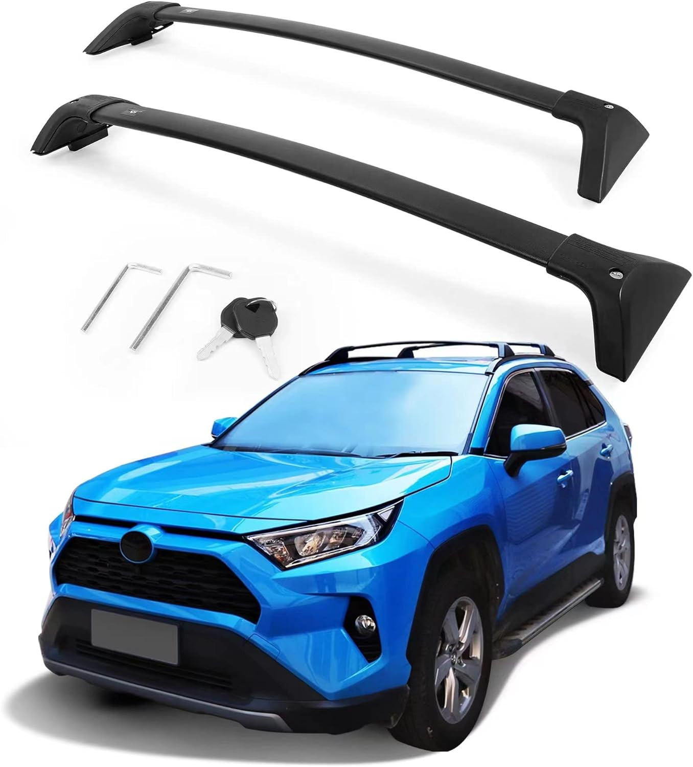 Lockable 260Lbs Roof Rack Crossbar for Toyota RAV4 2019-2025