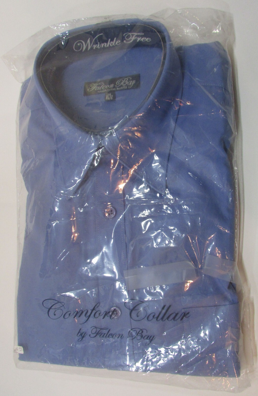 New NWT Men's 16 - 32/33 Falcon Bay Regular Light Blue Cotton Long Sleeve Shirt