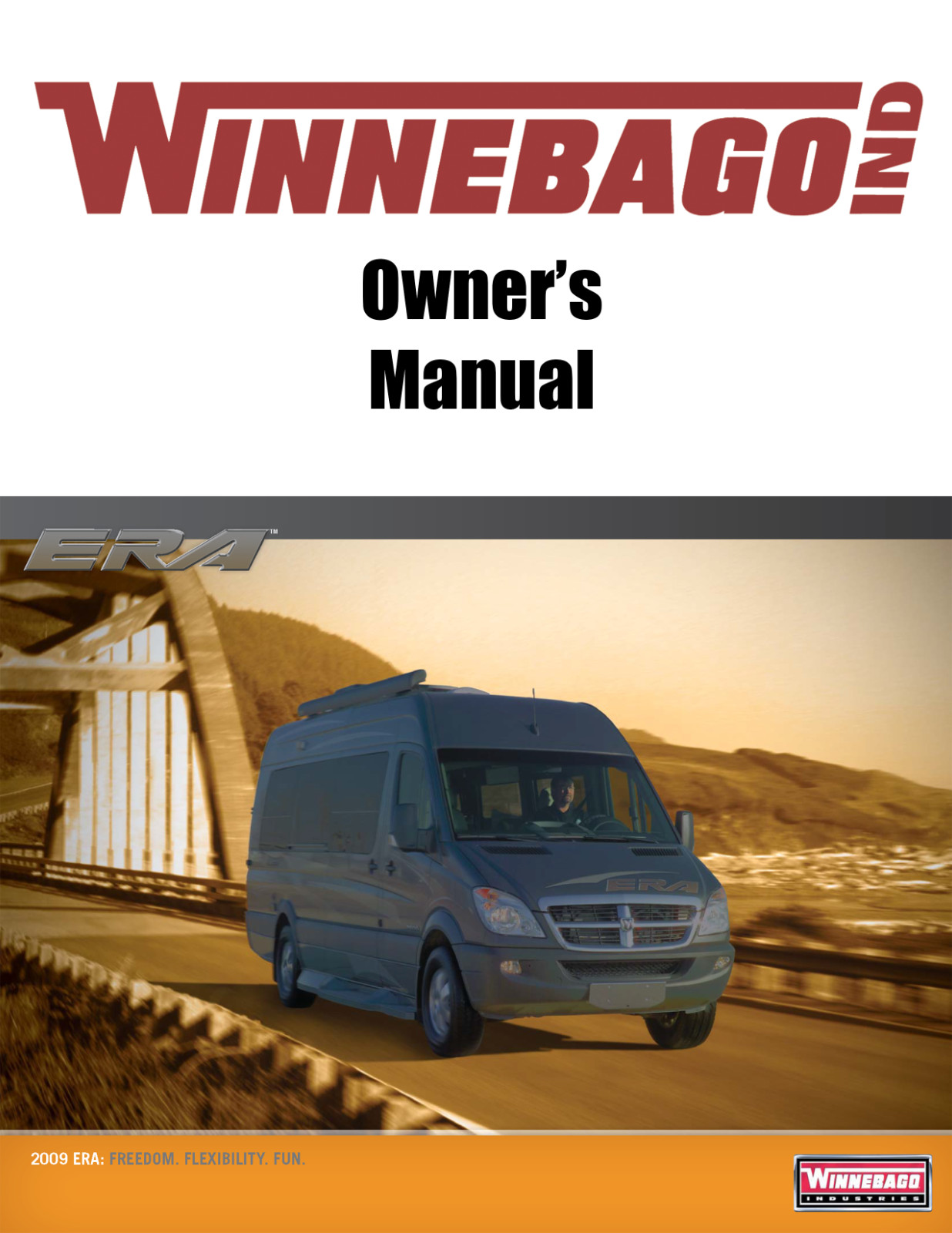 2009 Winnebago Era Home Owners Operation Manual User Guide Coil Bound