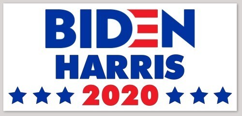 Biden Harris 2020 Stars Logo President Bumper Sticker