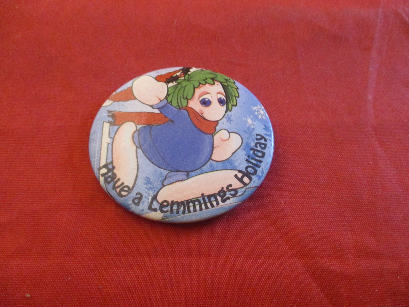 Have A Lemmings Holiday Lemmings PC Game Promo Pin Retro Vintage Computing
