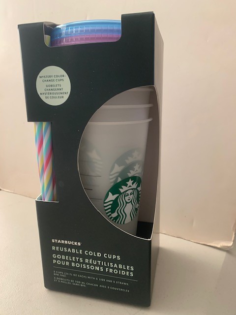 2024 Starbucks Summer Mystery Color Changing Reusable 5 Pack 24 Oz Cold Cups New