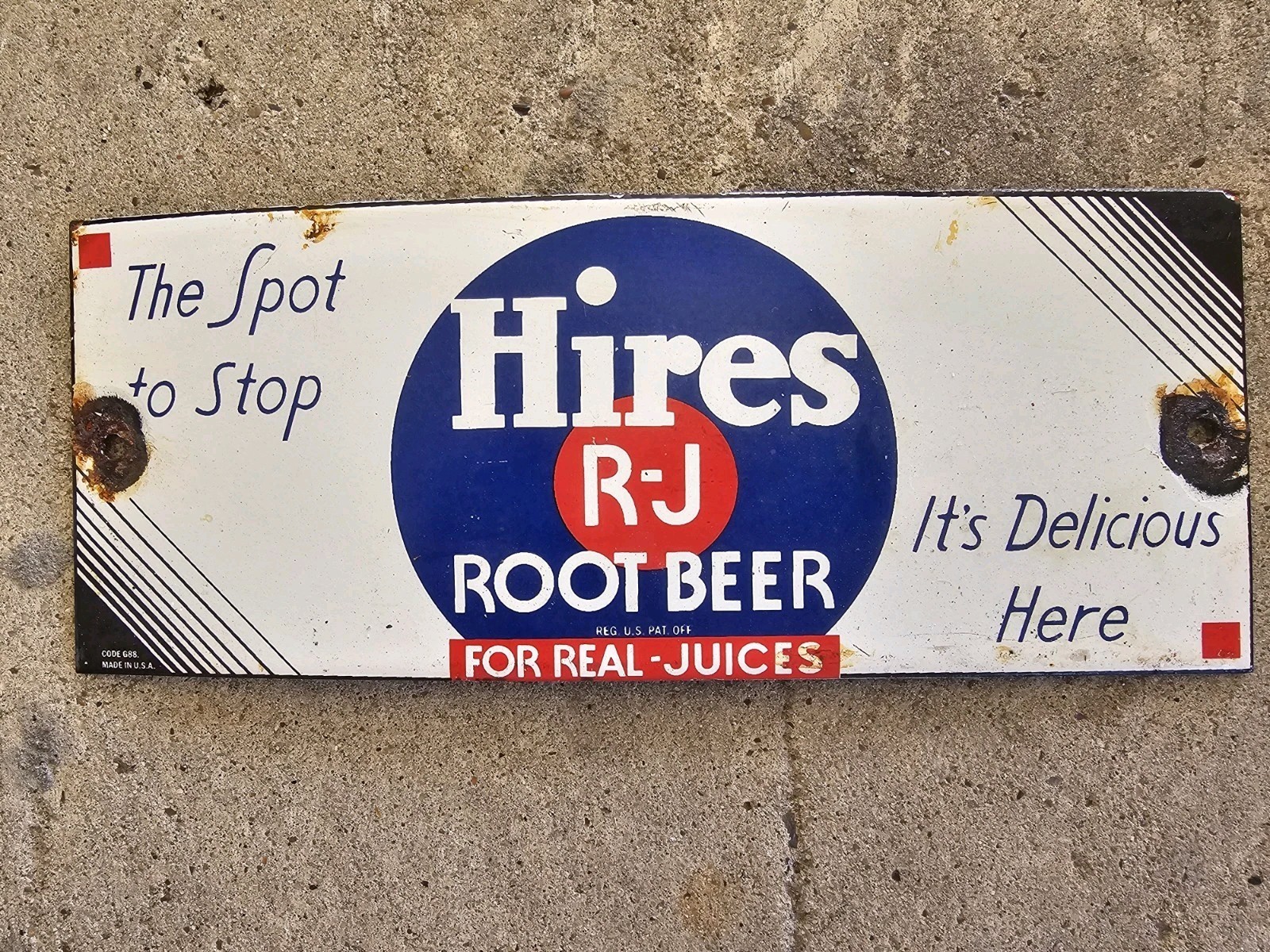 VINTAGE  ROOT BEER STORE  PORCELAIN  SIGN   10