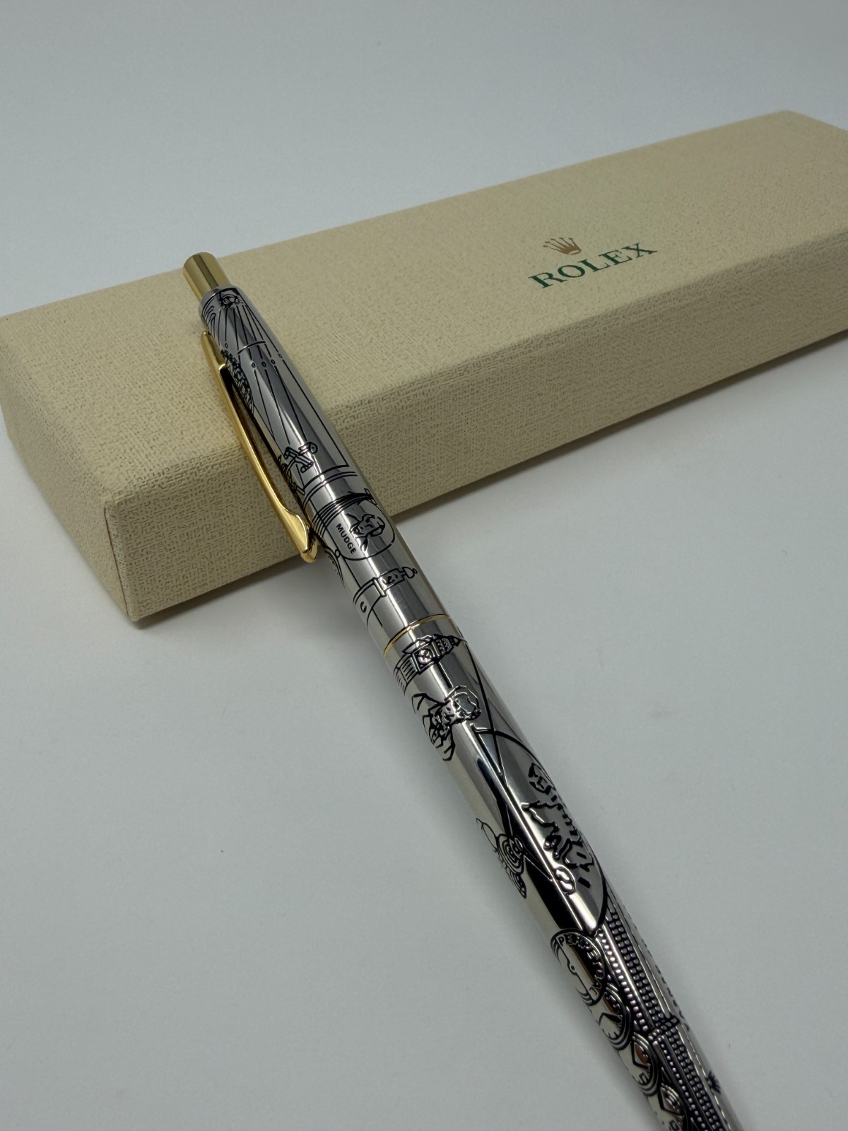 Rolex Gold Tip Design Signature Pen AD VIP Gift