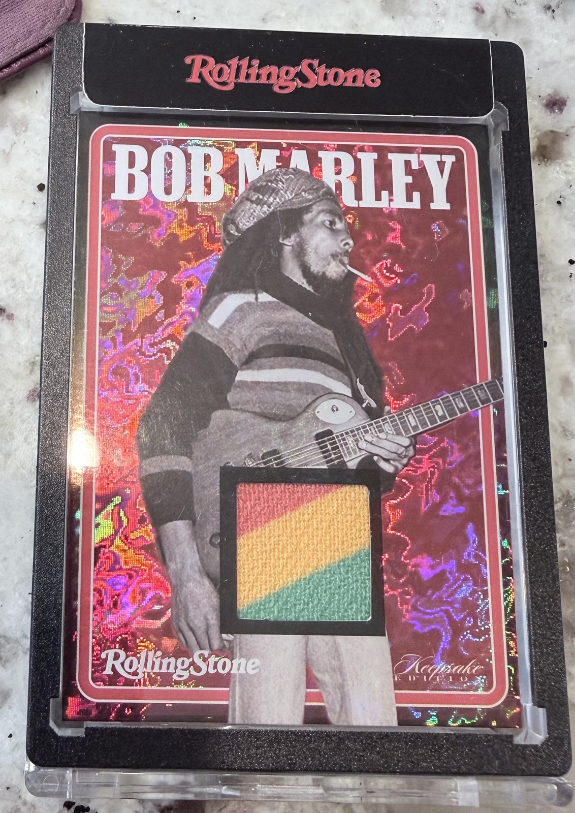 2025 Rolling Stone Bob Marley Keepsake Edition Card #O83 10/10 PATCH Refractor 