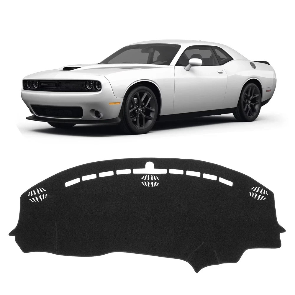 KUST Black Dash Cover for Dodge 59.45''×24.41''(Dodge Challenger 15-24） 
