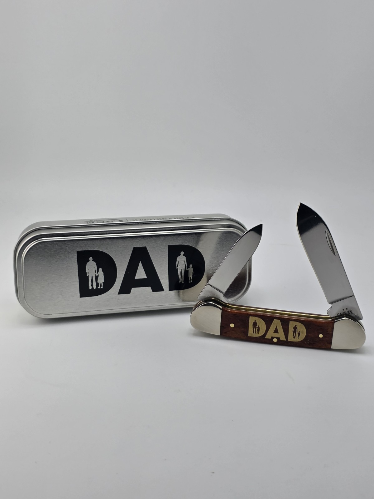Case XX 2026 Father's Day Chestnut Bone Canoe with Tin #13362