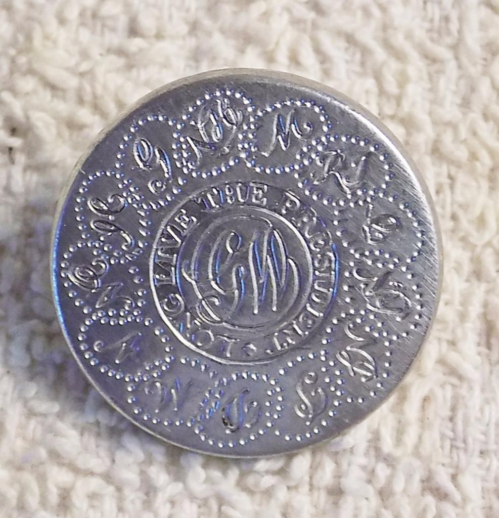 Stieff George Washington Inauguration Button 7/8