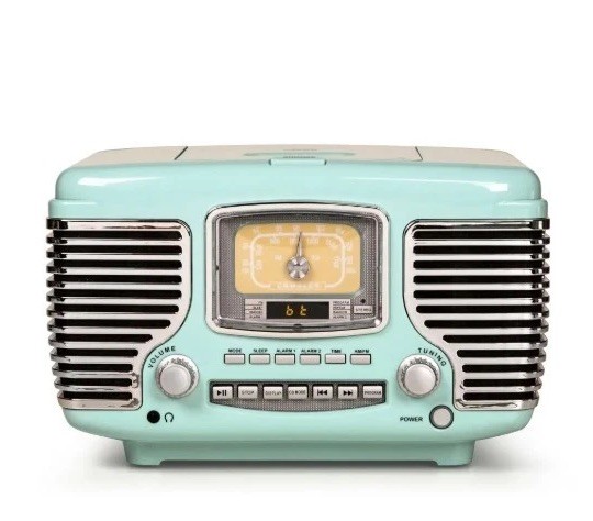 Crosley Corsair Radio with Bluetooth - Aqua Blue CR612B-AB