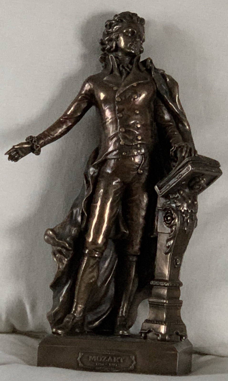VERONESE 13” MOZART STATUE/RESIN/BRONZE COLD CAST/ LTD.ISSUE/FREE S&H 