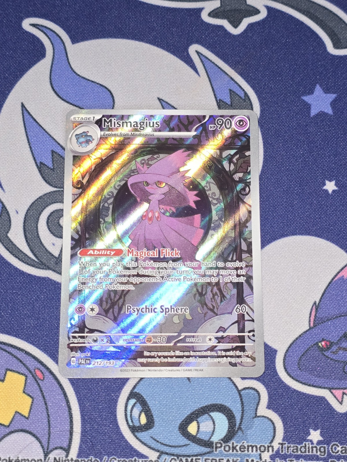 Mismagius Holo Pokemon Card Paldea Evolved 212/193 Sv02