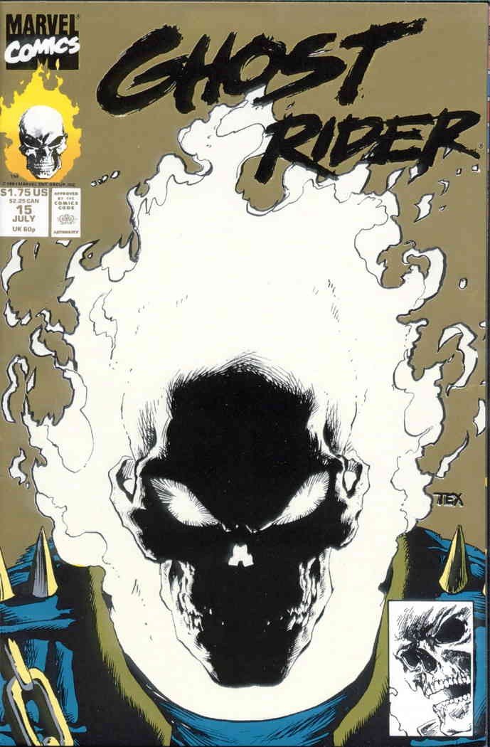 Ghost Rider (Vol. 2) #15 (2nd) VF; Marvel | Glow in the Dark Cover - Gold - w/Ba