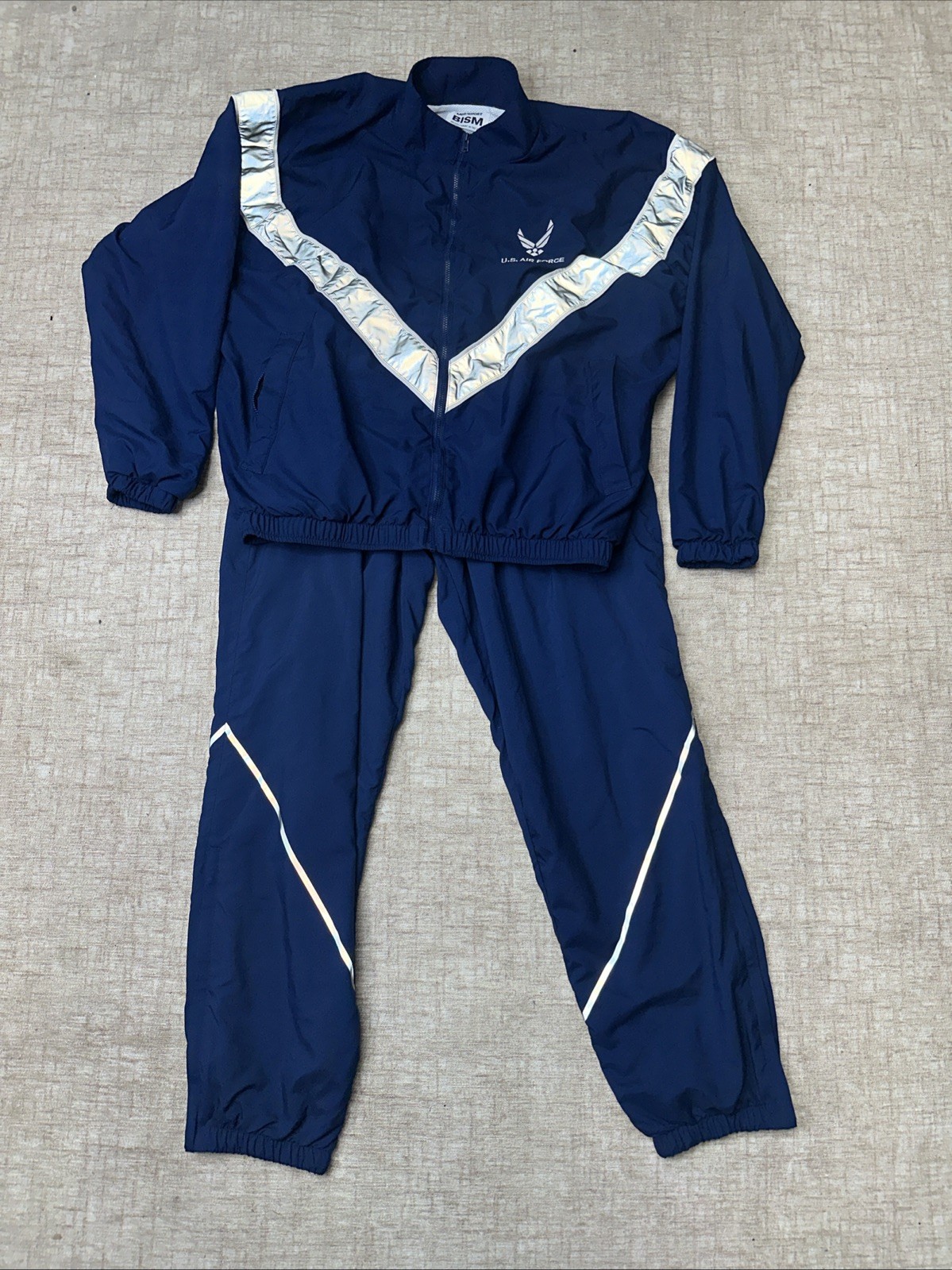 Authentic USAF PTU Track Suit Medium Regular Pants Medium Short Jacket Excellent