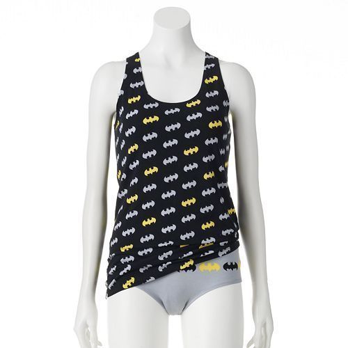 Novelty Character 2-pc. Racerback Cami & Hipster Panty Set, Size: L   ()
