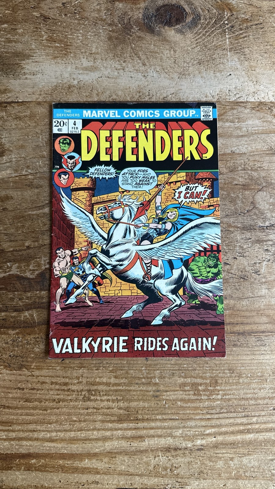 The Defenders #4 Marvel Comics 1973 1st Appearance Valkyrie on Team G