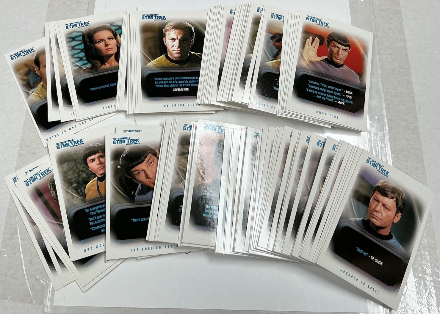 2005 STAR TREK THE QUOTABLE Original Series COMPLETE CARD SET of 110 New