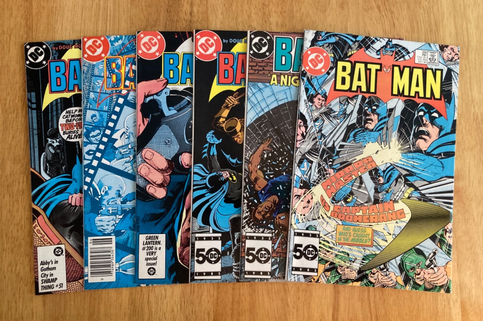 Lot of *6* 1985-86 BATMAN: #388, 392, 394, 395, 396, 398 (VF)