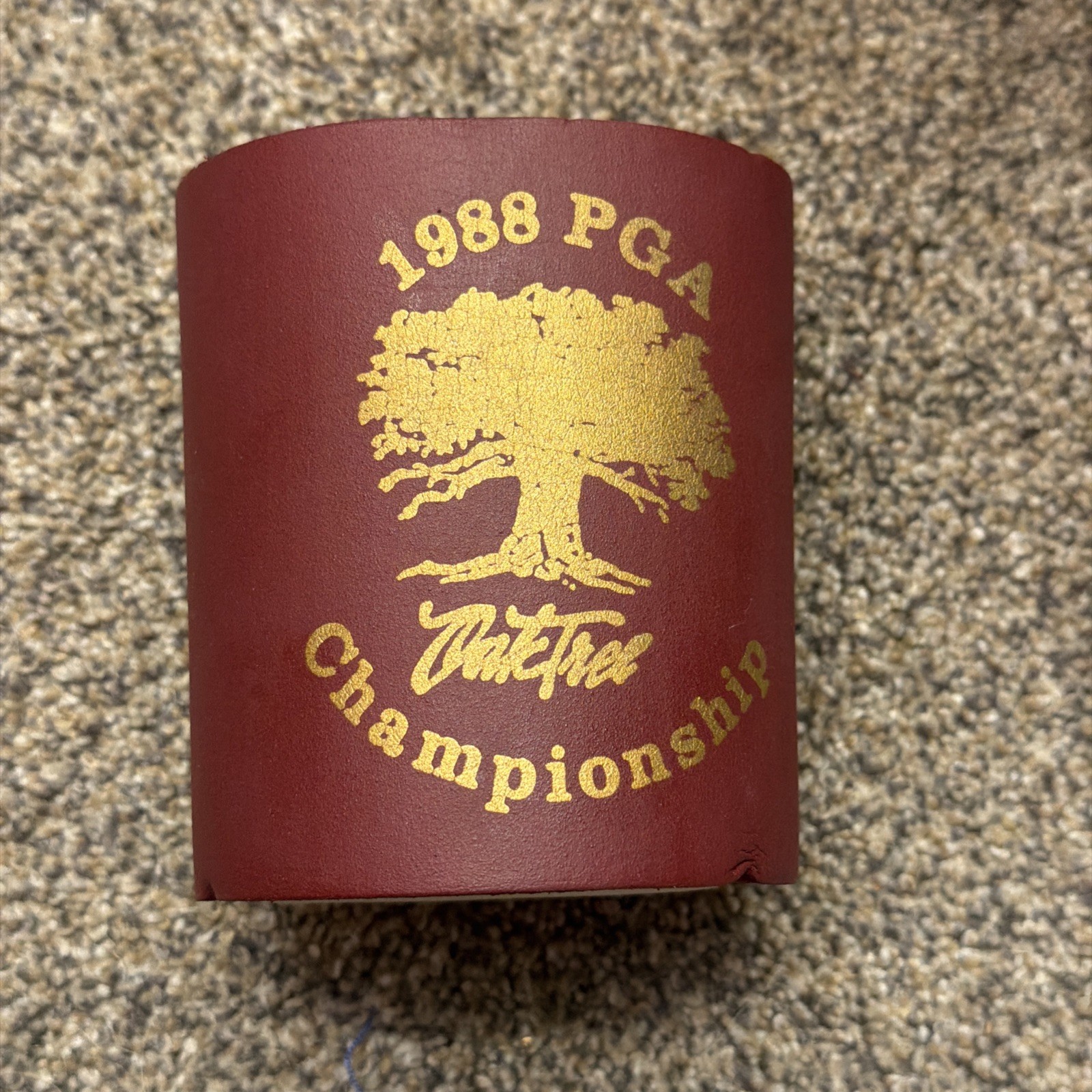 VTG 1988 PGA Championship Oak Tree Golf Club Edmond Oklahoma Beer Cooler Koozie