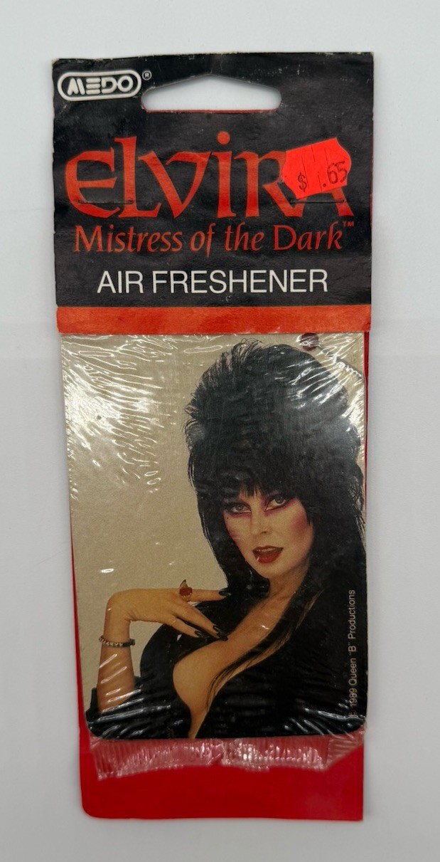 Vintage 1989 Elvira Mistress Of The Dark MEDO Air Freshener NEW