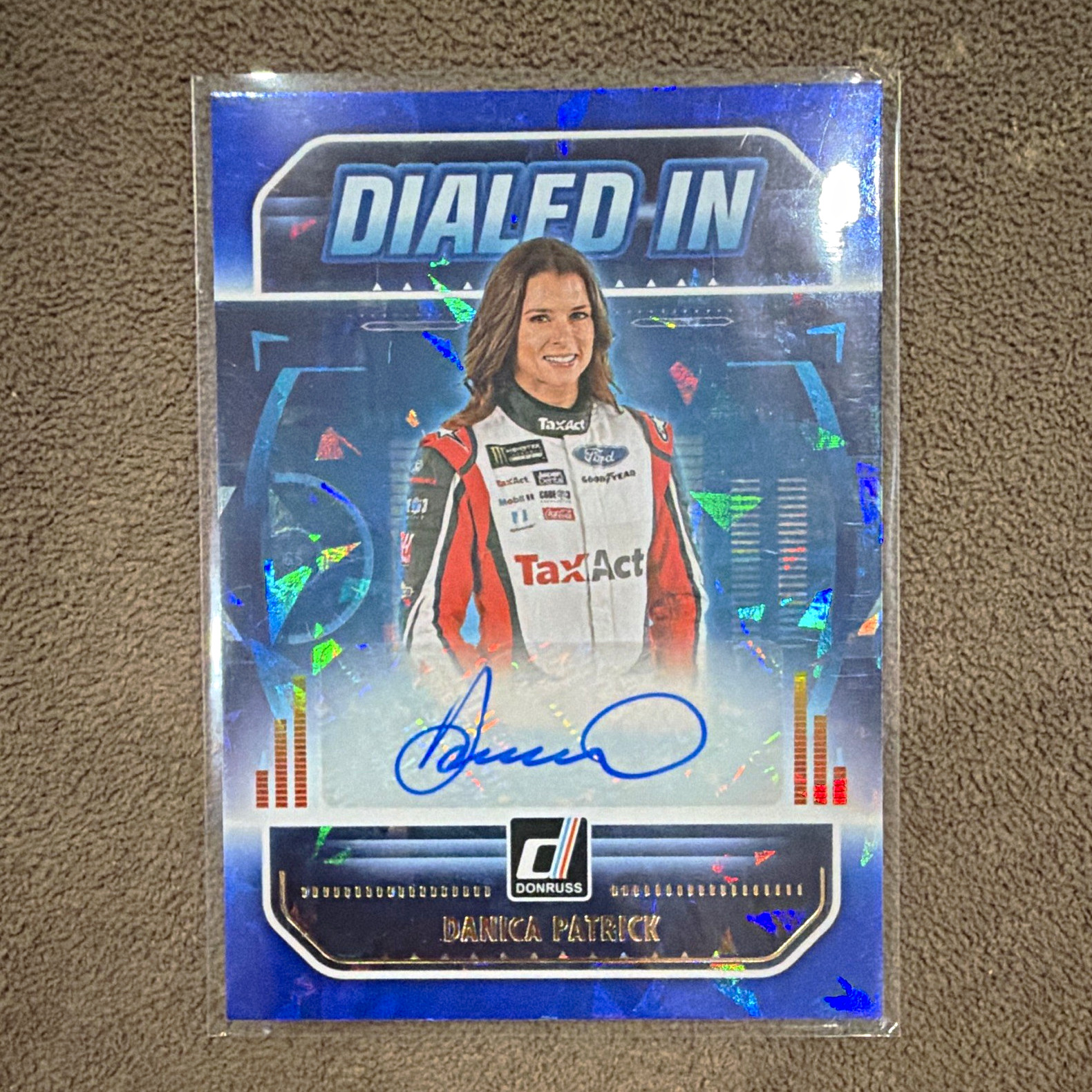 Danica Patrick 2020 Panini Donruss Racing Dialled-In Autographs Signed Card