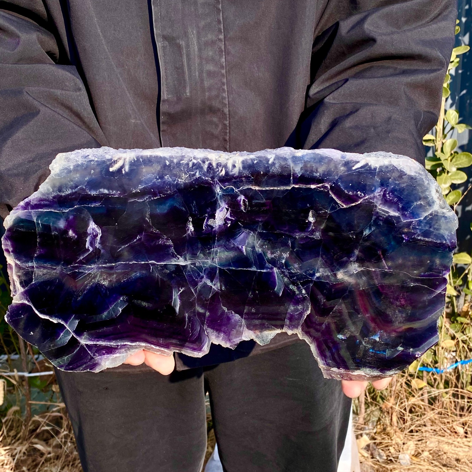 6.3LB Natural beautiful Rainbow Fluorite Crystal stone specimens