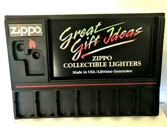 New Vintage Zippo Lighters Counter Top Store Display 8 piece NOS NIB USA 1995