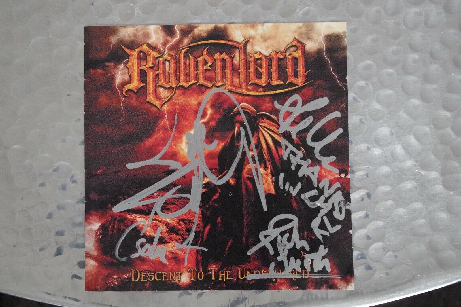 Ravenlord - Descent to the Underwold CD album signed / autograph / signed
