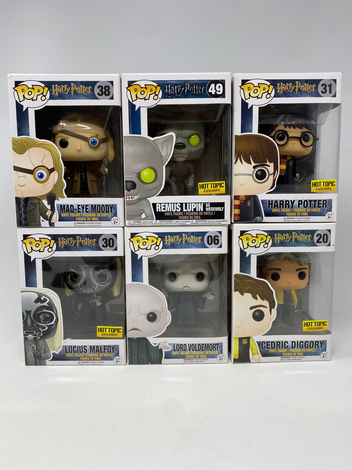 Funko Pop Harry Potter Vinyl Figures Lot of 6 - Harry Potter Lord Voldemort