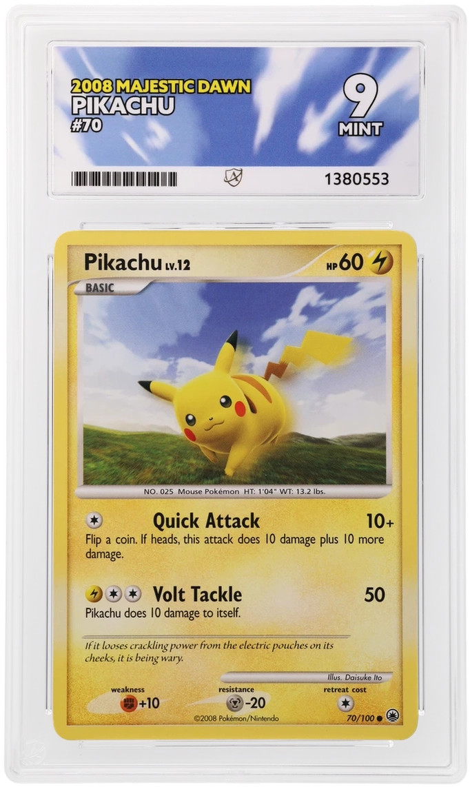 ACE 9 PIKACHU 70/100 | Majestic Dawn ACE Pokemon Card