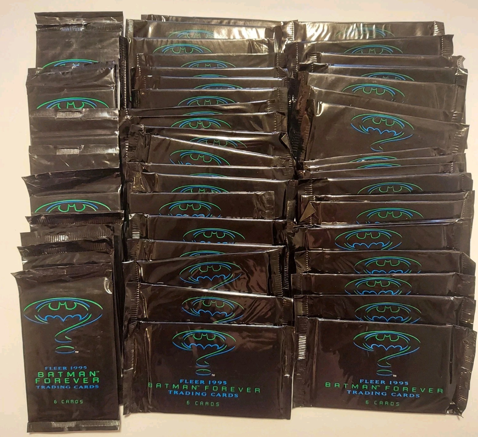 50) 1995 Fleer Batman Forever Trading Card Packs Sealed Packs