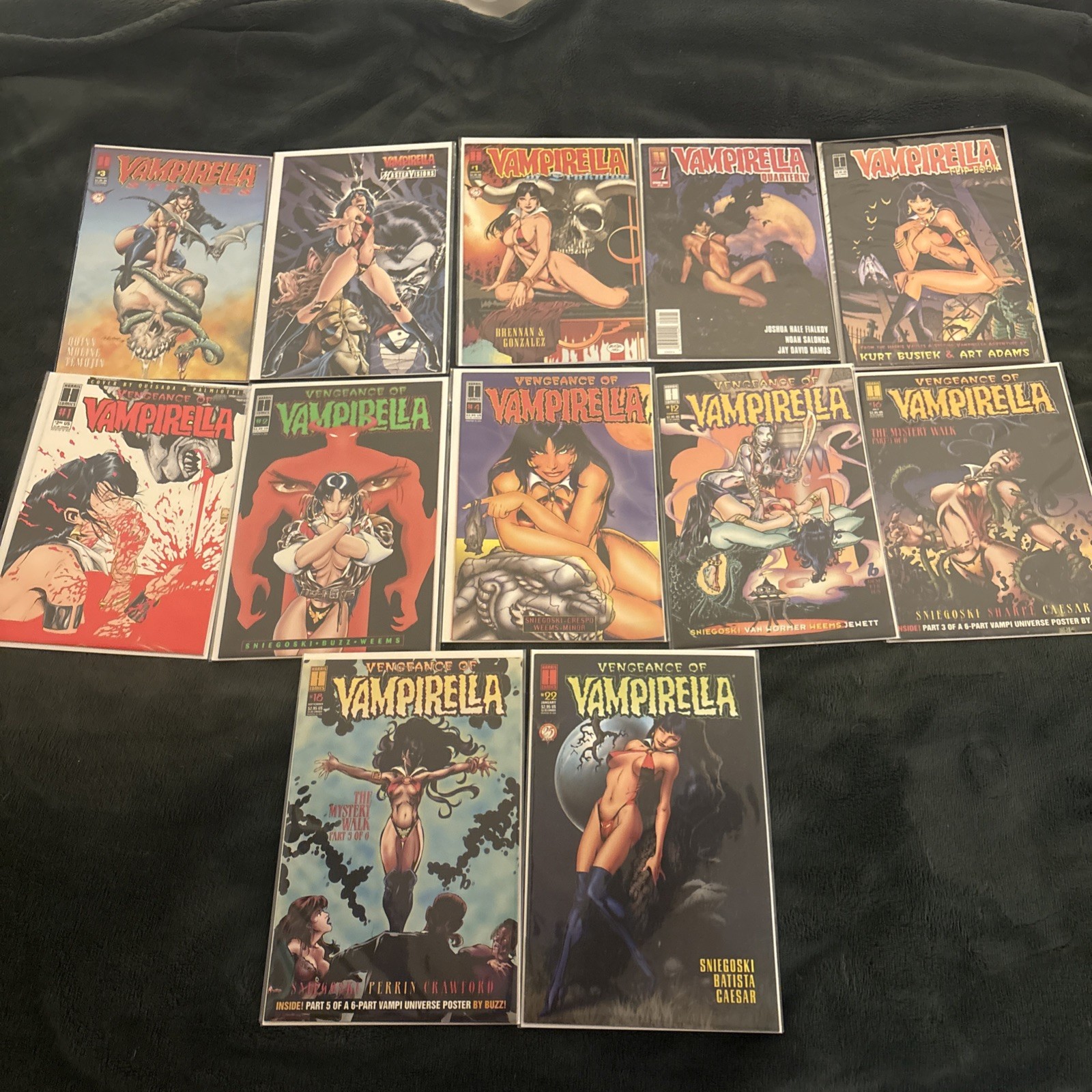 VAMPIRELLA Twelve (12) Issues Various Titles Harris Comics Lot